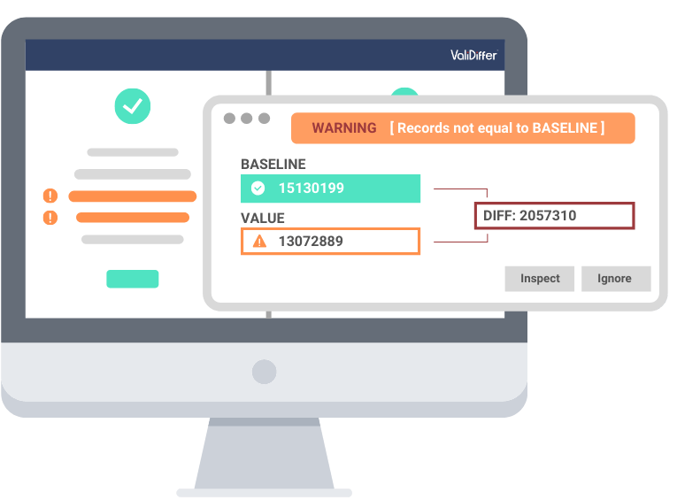 ValiDiffer Data Differencing sequence